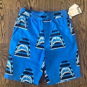 NWT Tea Collection Boys Long Swim Trunks Size 8